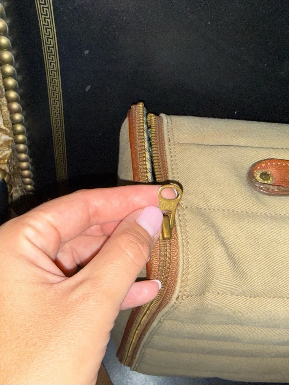 GHURKA #209 Leather Messenger Bag Brown
